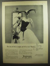 1952 Warner's Merry Widow Girdle Ad - How can you look so naughty feel so nice picture