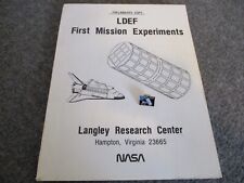 1981 NASA LDEF PRELIMINARY COPY 1ST MISSION EXPERIMENTS LANGLEY RESEARCH + PIN picture
