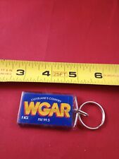 Vintage WGAR Radio Keychain Key Ring Chain Fob Hangtag  *170-A picture