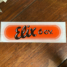 Vintage Elix 6cv Advertising Sticker picture