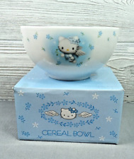 Vintage 2000 Hello Kitty Blue Angel Wing Trinket Cereal Bowl Sanrio RARE *READ* picture