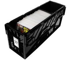 BCW LONG Comic Book Storage Box Bin Heavy Duty Plastic Stackable Hold 300 Bags picture