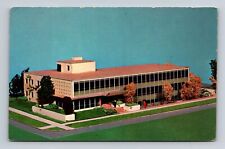 Lansing MI-Michigan, Aerial Michigan Conference Building, Vintage Postcard picture