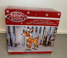 Product Works 24 In. Incandescent Rudolph with Santa Hat Holiday Figure READ picture