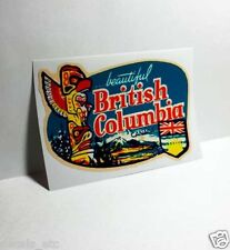 BRITISH COLUMBIA Canada Vintage Style Travel Decal, Vinyl Sticker, luggage label picture