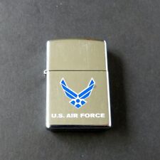Vintage Zippo Polished Chrome US Air Force Wings Emblem Military Lighter picture