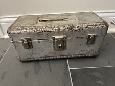 Vintage Master Metal Products Buffalo N.Y. STEEL BOX Tool Tackle Metal Silver picture