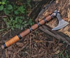 Handmade Carbon Steel Viking Axe Ragnar Axe For Hunting & Camping picture