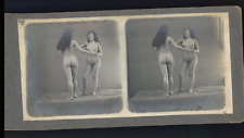 Two Nude Young Women, Vintage Print, ca.1900, Stereo Vintage Print Stereo, l picture