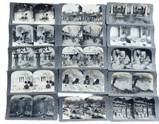Lot Of 15 Keystone View Company Stereoview Cards of Japan Ainu Geisha  picture