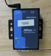 MOXA NPort 5110 RS-232 Serial Device Server Ethernet w/ Power Adapter picture