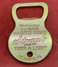 Vintage Bottle Opener Advertising Pcc Strawb Beer And Light St Mary’s Pa picture