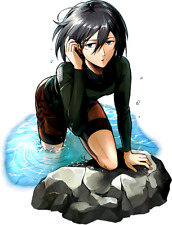 Mikasa Swimming Attack on Titan Weatherproof Anime Sticker 6