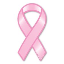 Breast Cancer Plain Pink Mini Ribbon Magnet picture