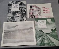 Vintage A Study Of Railway Train Transportation Teacher Manual Kit Complete Rare picture