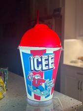 Icee Light-Up Cup Polar Bear Slushie Display Advertisement. New with box picture