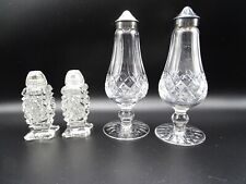 Waterford Crystal Lismore Pattern S& P Shakers 2nd pair crystal shakers Lot of 2 picture