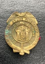Antique NJ State Firemans Association Assn Member Pin New Jersey As Is picture