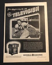 1947 General Electric TV Football Player Spec Sanders Yankees Magazine Ad picture