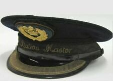 BRITISH RAILWAYS STATION MASTER`S PEAKED CAP REPLICA . Available all sizes picture