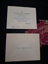 Rare Vintage Beacon High School Beacon NY Christmas Prom 1947 Invitation Card picture