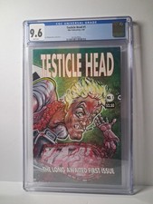 Cgc 9.6 TESTICLE HEAD #1 D&L Publications 1993 LEE ELLINGSON RARE HTF picture
