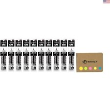 Gel Ink Ballpoint Pen Refills - 0.7mm, Black Ink - 10 Pack + Sticky Notes picture