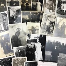 Vintage Black and White Photo Lot of 60 Large Obese Overweight Women Snapshots picture