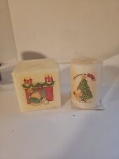 2X Vintage 1980s Ziggy Christmas Holiday Candles, 3” Square, American Greetings picture