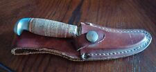 Vintage Finnish Finland Puukko Signed  Knife w/ Sheath  picture