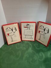 Schulz Peanuts Snoopy 1970's Hallmark Boxed Stationary Vtg 3 Boxes One Sealed picture