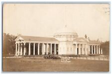 Michigan City Indiana IN Postcard RPPC Photo View Of Peristyle 1906 Antique picture
