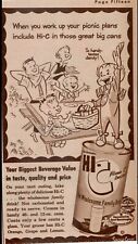 1950's Hi-C Drink Clinton Foods Inc. Magazine Print Ad 7.5x4