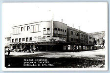 Ensenada Baja California Mexico Postcard Ensenada Theatre c1940's RPPC Photo picture