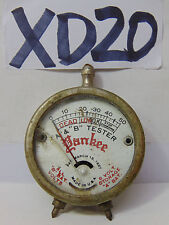 VINTAGE YANKEE A & B TESTER MARCH 15 1927 6 VOLT CHARGER GAUGE CRACKED GLASS picture