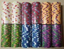 300 pc x New Real Clay Poker 10g Chips Red + 1 Paulson Top Hat & Cane $100 picture