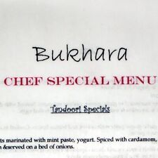 Vintage 2000s Bukhara Indian Bistro Restaurant Chef Special Menu picture