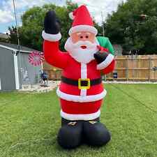 Gemmy Air Blown 8' Tall Big Santa Claus Light Up Inflatable Christmas Yard Decor picture