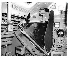 B&W NASA photo showing the Commander position in the Apollo Lunar Module, 1969 picture