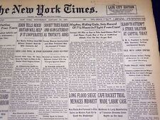1937 JAN 20 NEW YORK TIMES - HUGHES RIDING GALE SETS RECORD OF 7 1/2 HR - NT 719 picture