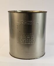 Earl Cockrell  Gallon Oyster Tin Can  Burgess VA Northern Neck Northumberland Co picture