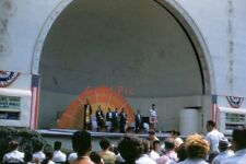 #SL19 b Old 35mm Slide Photo- Band on a Stage- 1959 picture
