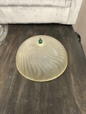 Art Deco Swirl Frosted Glass Torchiere Light Shade 3/16