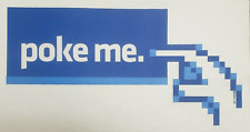 Poke Me Logo Iron On Heat Transfer Blues 6X12