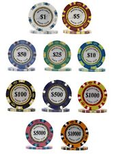 Bulk 500 Monte Carlo 14 gr Clay Composite Poker Chips-Pick Your Denominations picture