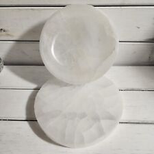 KCGS 15cm XL Selenite Circle Charging Plate & Bowl for Crystal Cleansing Healing picture