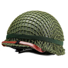 US WW2 M1 Helmet with Chin Strap Net Cover Army Military Reproduction WWII picture