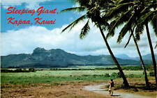 Sleeping Giant Kapaa Kauai Hawaii Mountain formation Postcard picture