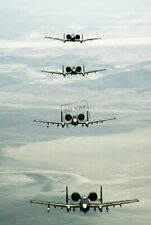 US AIR FORCE USAF A-10 Thunderbolt II aircraft in formation 8X12 PHOTOGRAPH picture