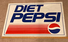 Vintage Diet Pepsi Metal Sign (36” x 24”) picture